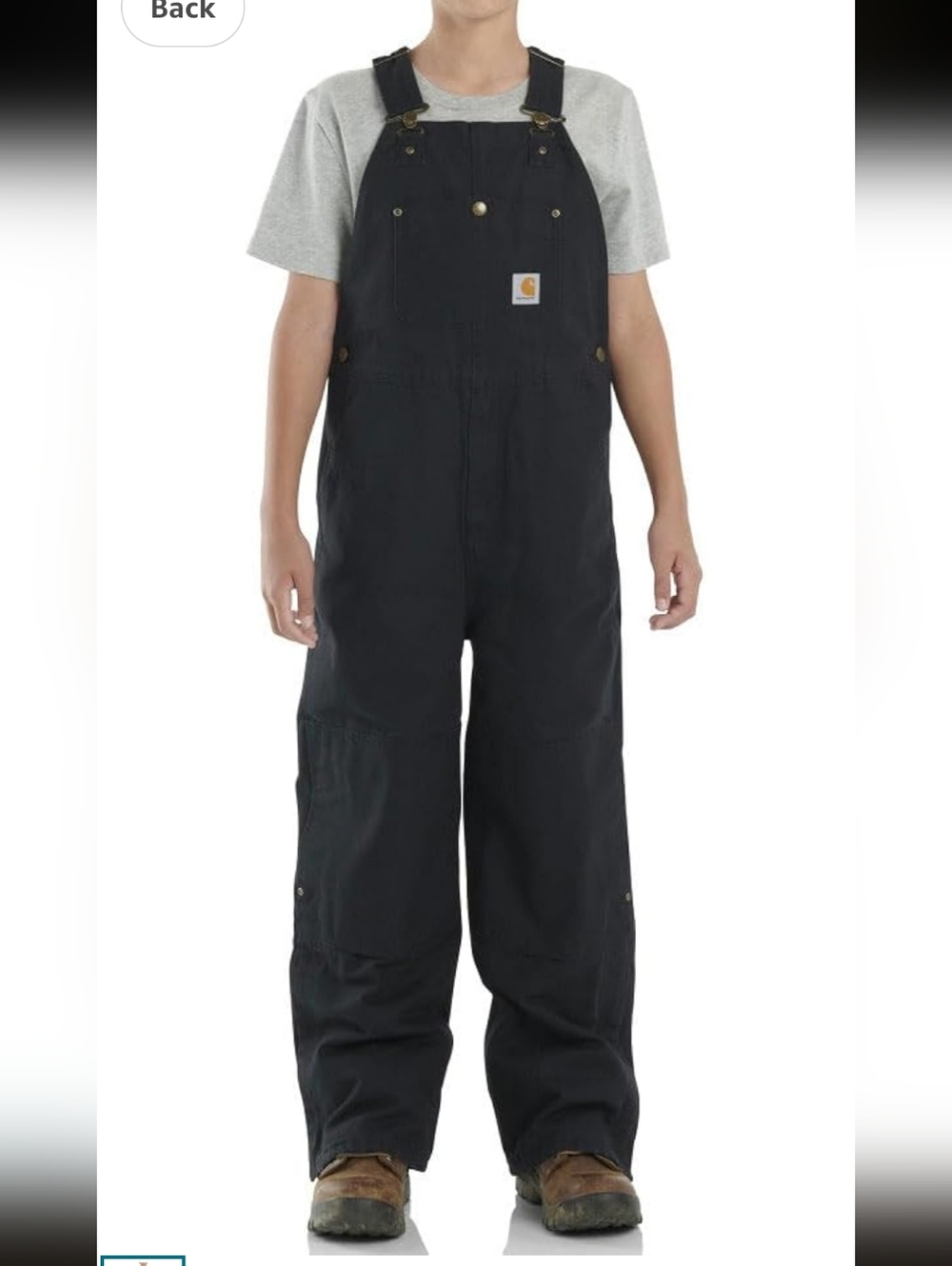 Carhartt Kids' Black Duck Bib Overalls